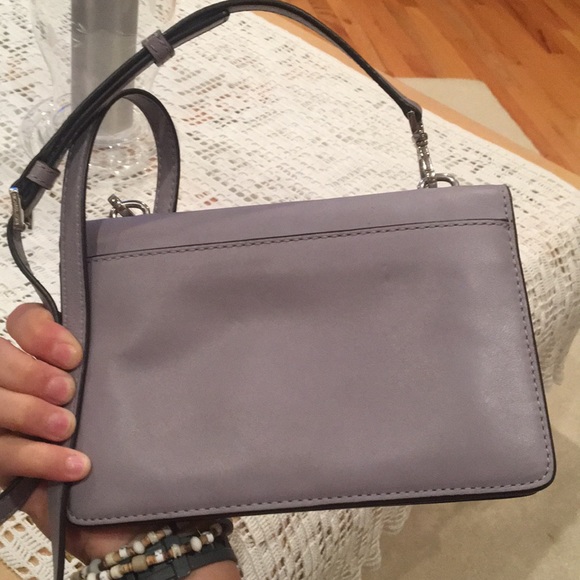 Michael Kors -Sloan Leather Purple Latch Crossbody - Picture 5 of 5